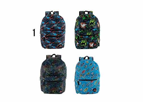 MOCHILA ESCOLAR 17PLG VARIADO JM